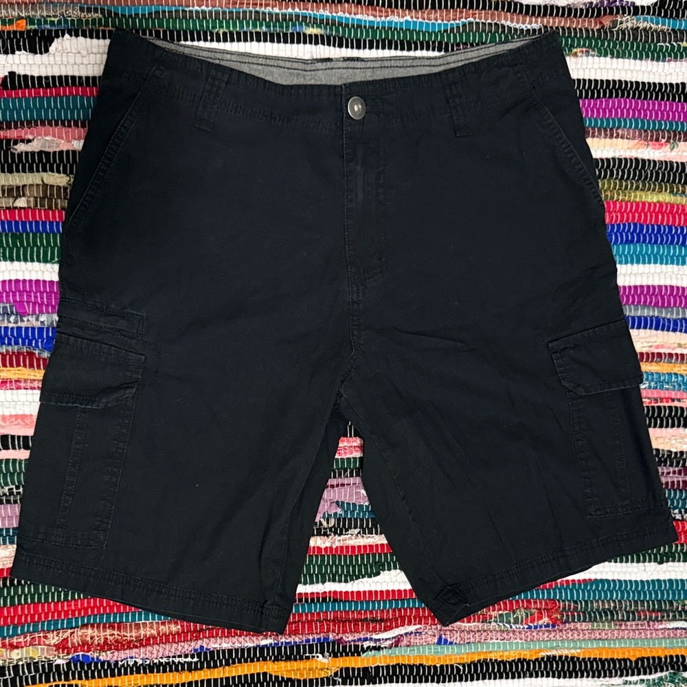 Men's Black Cargo Shorts